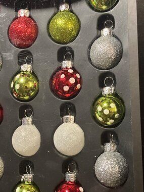 Celebrations by Radko 18 Mini Designer Glass Ball Ornaments